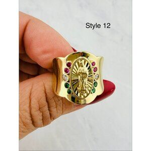 10k gold ring Virgin Mary our lady of Guadalupe  Size 7
